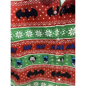 Batman Mens Button Up Shirt Office XMas Dress Party, Brand New No Tags, Size XL